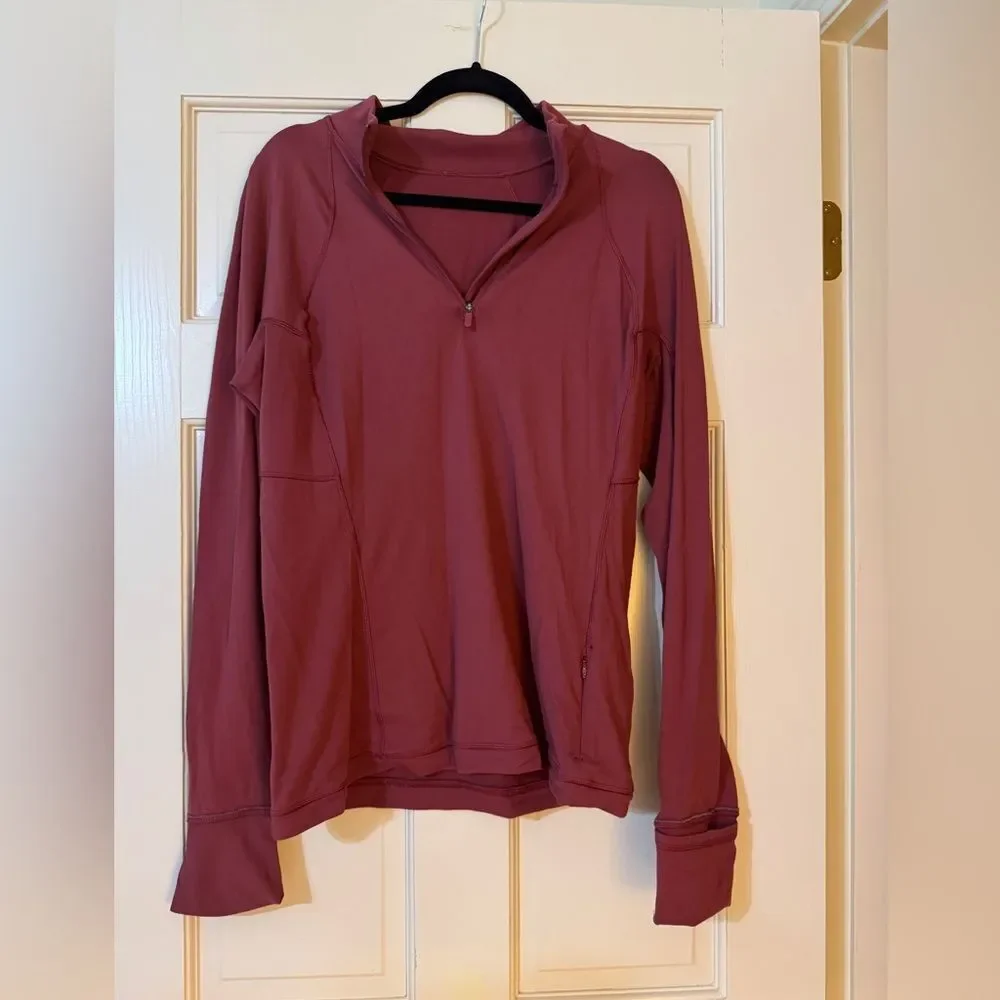 Women’s LuLuLemon Quarter Zip Pullover Jacket Sz 12